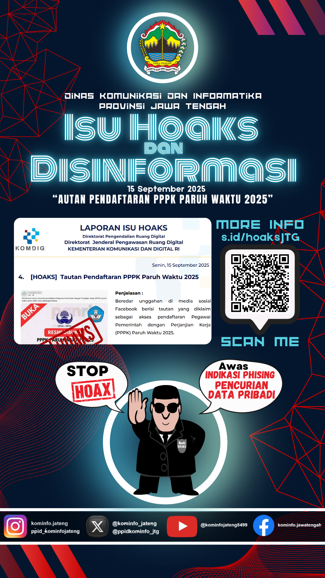 Isu Hoaks dan Disinformasi 15 September 2025 Grafis