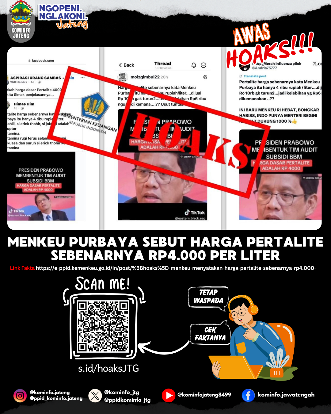 Isu Hoaks & Disinformasi 20 Oktober 2025 Grafis