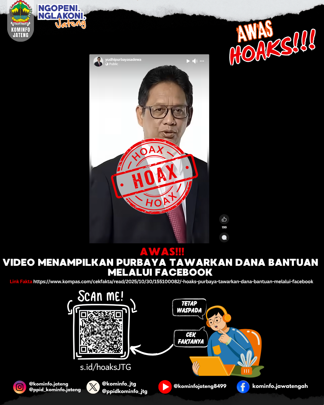 Isu Hoaks & Disinformasi 30 Oktober 2025 Grafis