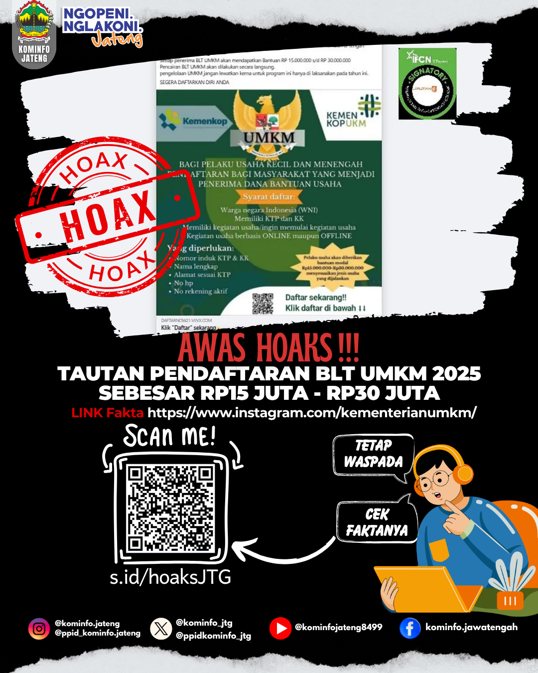 Isu Hoaks & Disinformasi 30 September 2025 Grafis