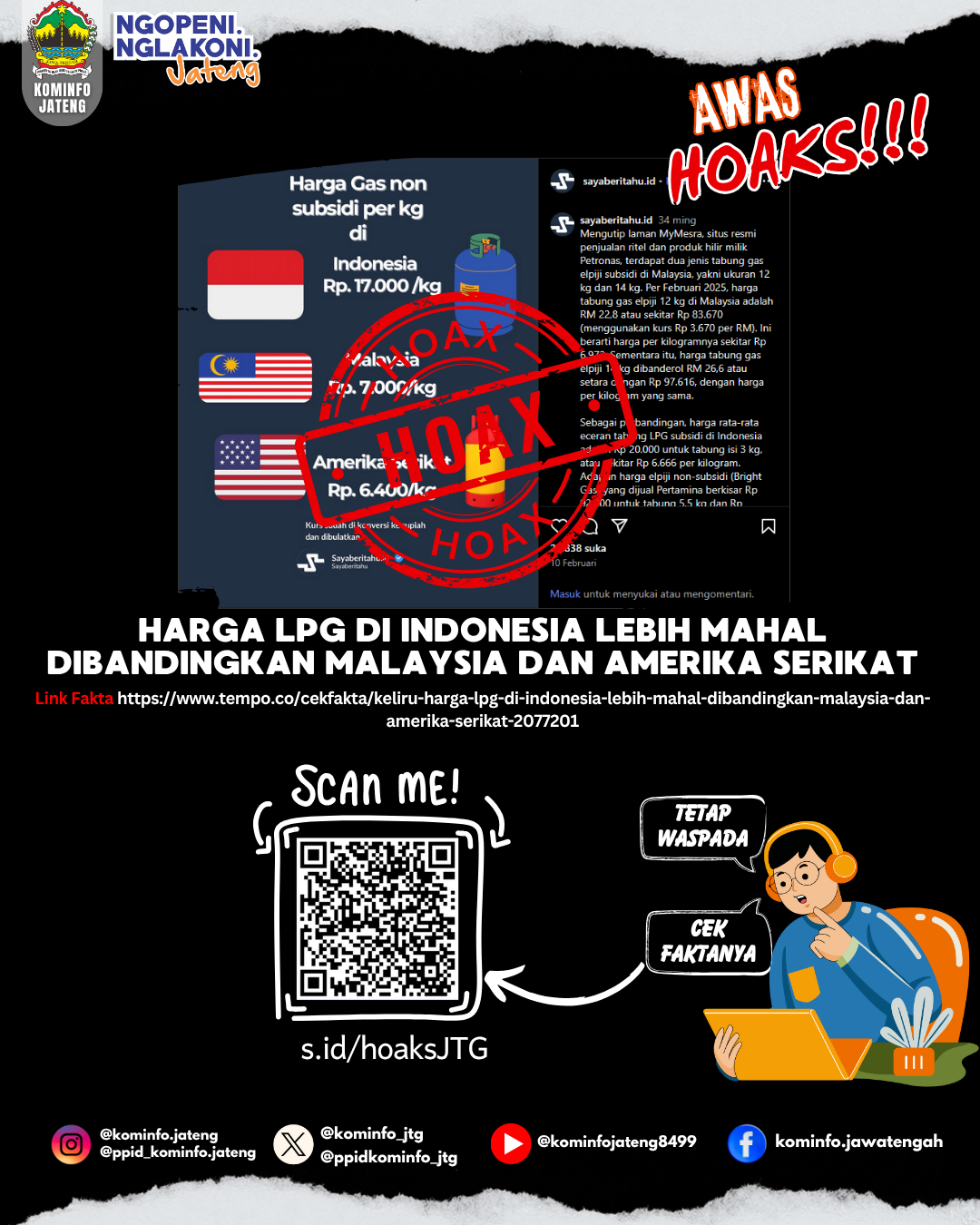 Isu Hoaks & Disinformasi 9 Oktober 2025 Grafis