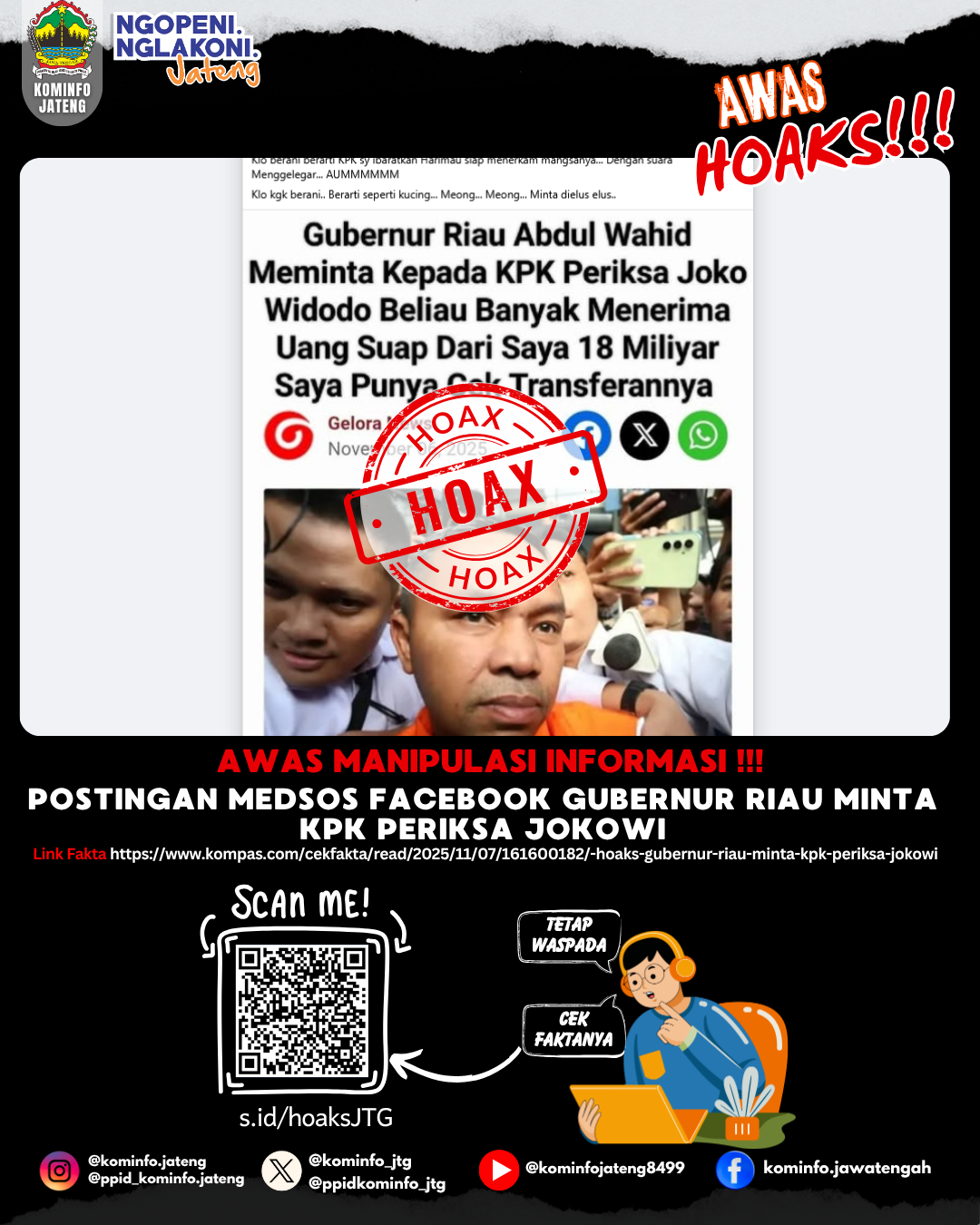 Isu Hoaks & Disinformasi 09 November 2025 Grafis