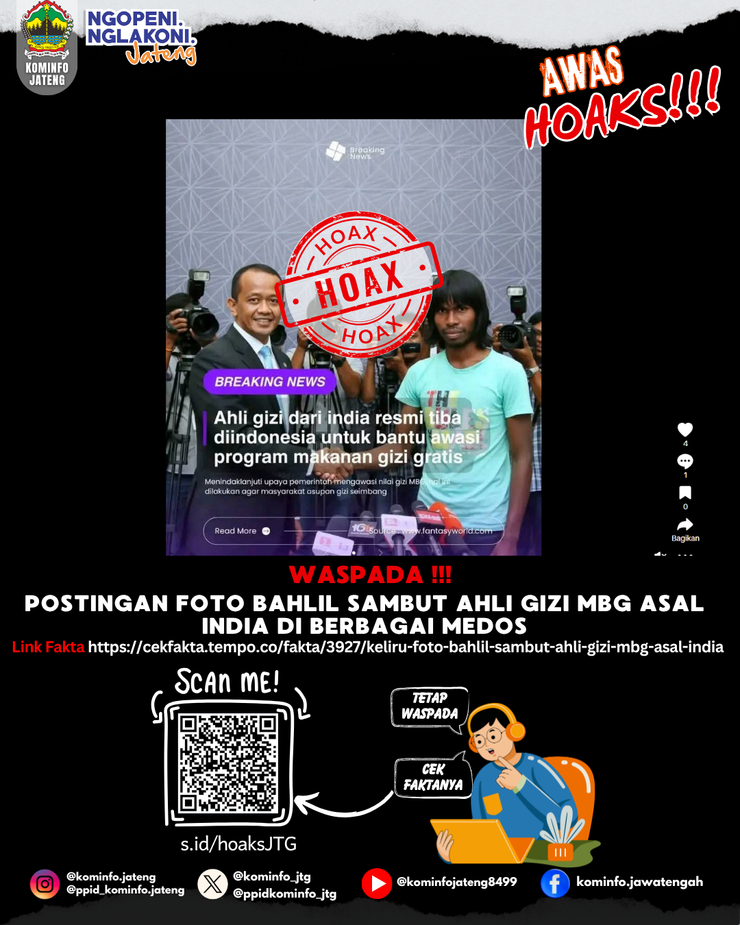 Isu Hoaks & Disinformasi 12 November 2025 Grafis