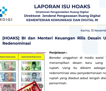 Isu Hoaks & Disinformasi 13 November 2025
