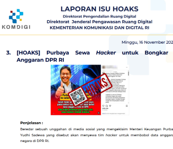 Isu Hoaks & Disinformasi 16 November 2025
