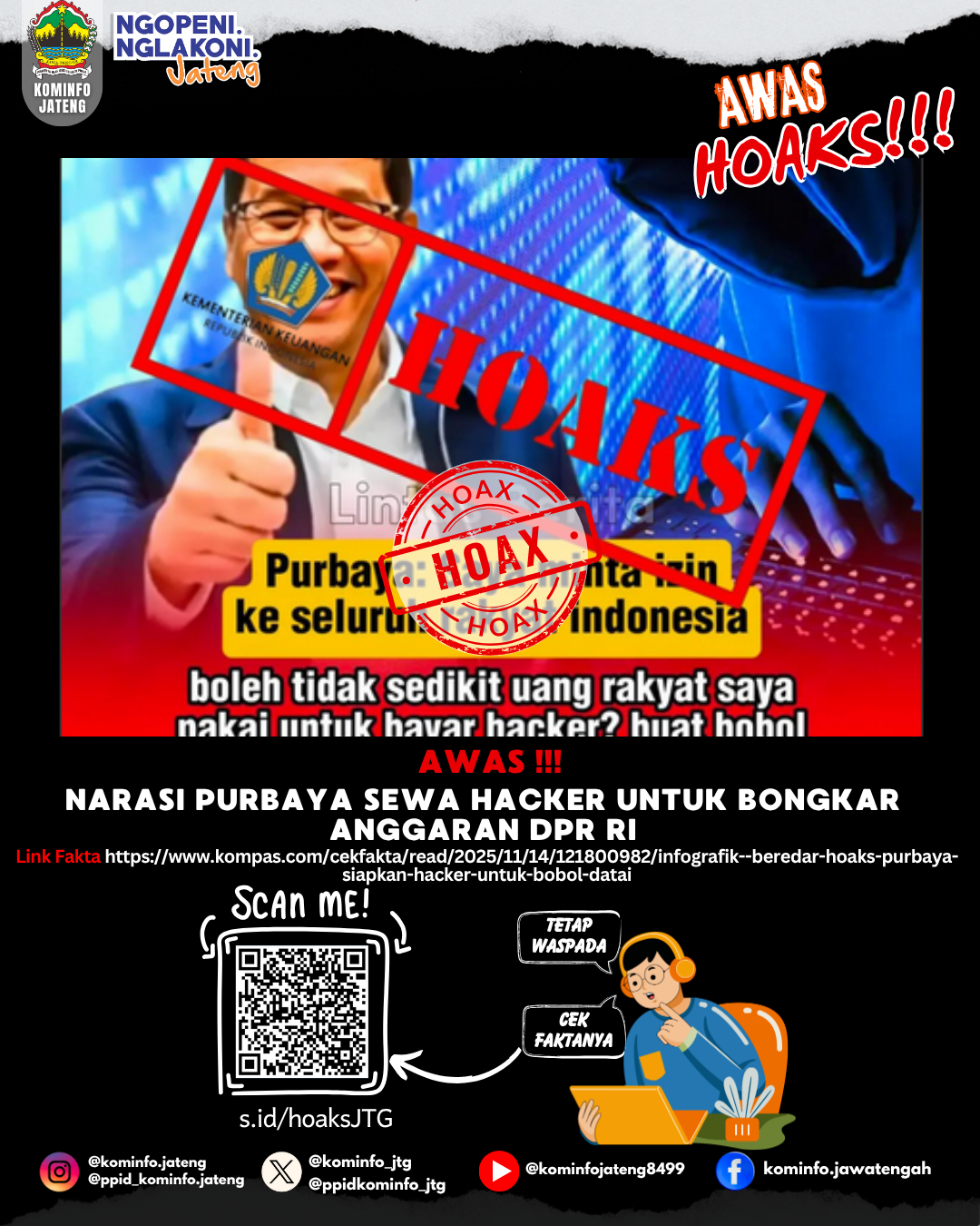 Isu Hoaks & Disinformasi 16 November 2025 Grafis