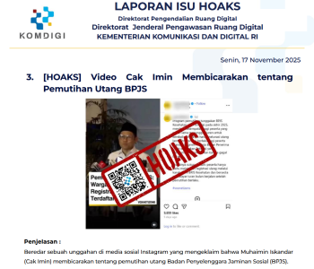 Isu Hoaks & Disinformasi 17 November 2025
