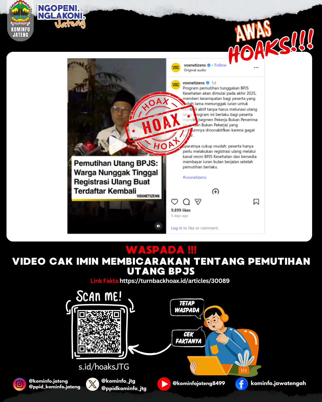 Isu Hoaks & Disinformasi 17 November 2025 Grafis