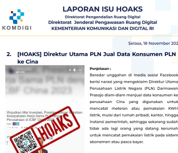 Isu Hoaks & Disinformasi 18 November 2025