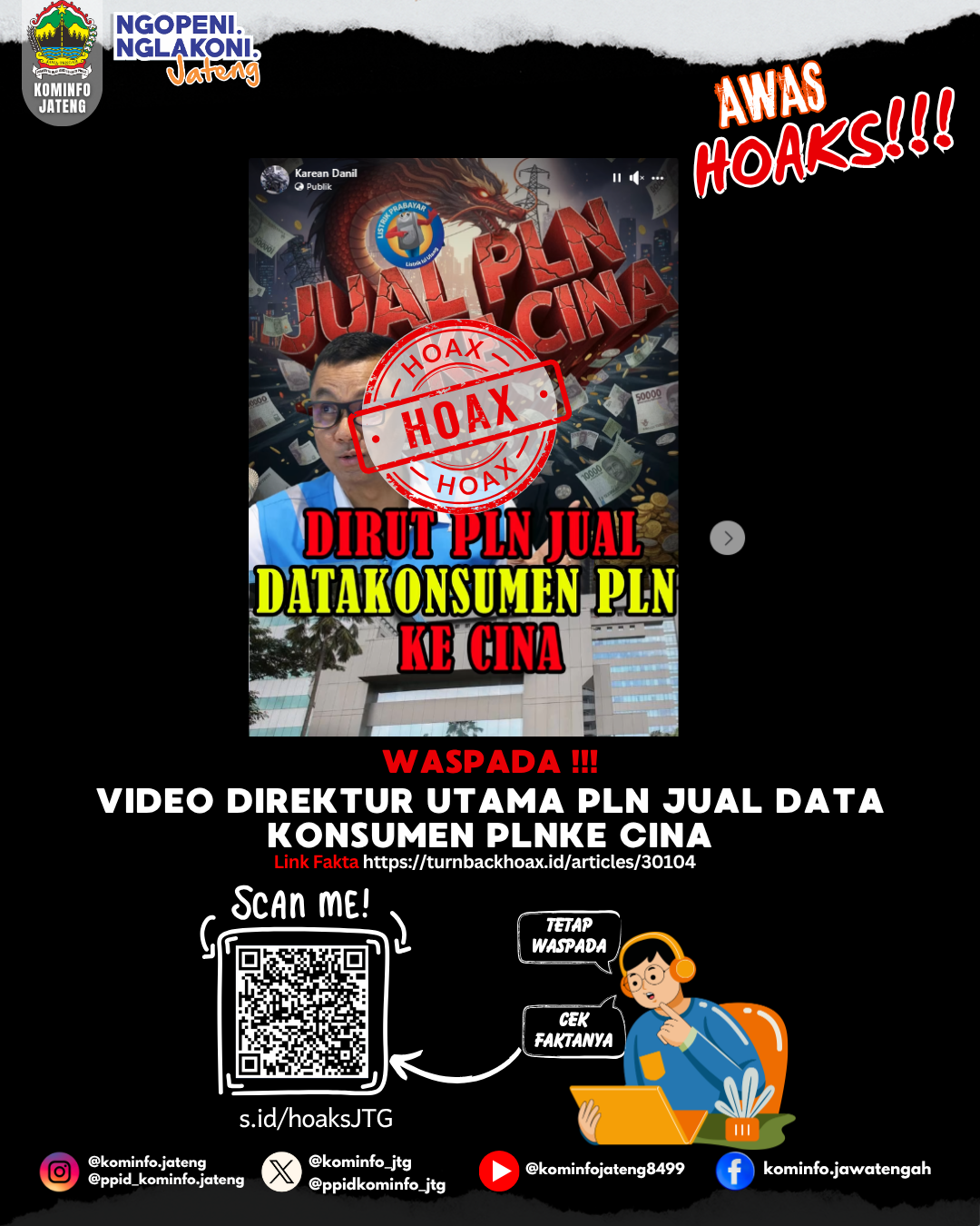 Isu Hoaks & Disinformasi 18 November 2025 Grafis