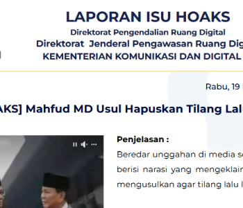 Isu Hoaks & Disinformasi 19 November 2025