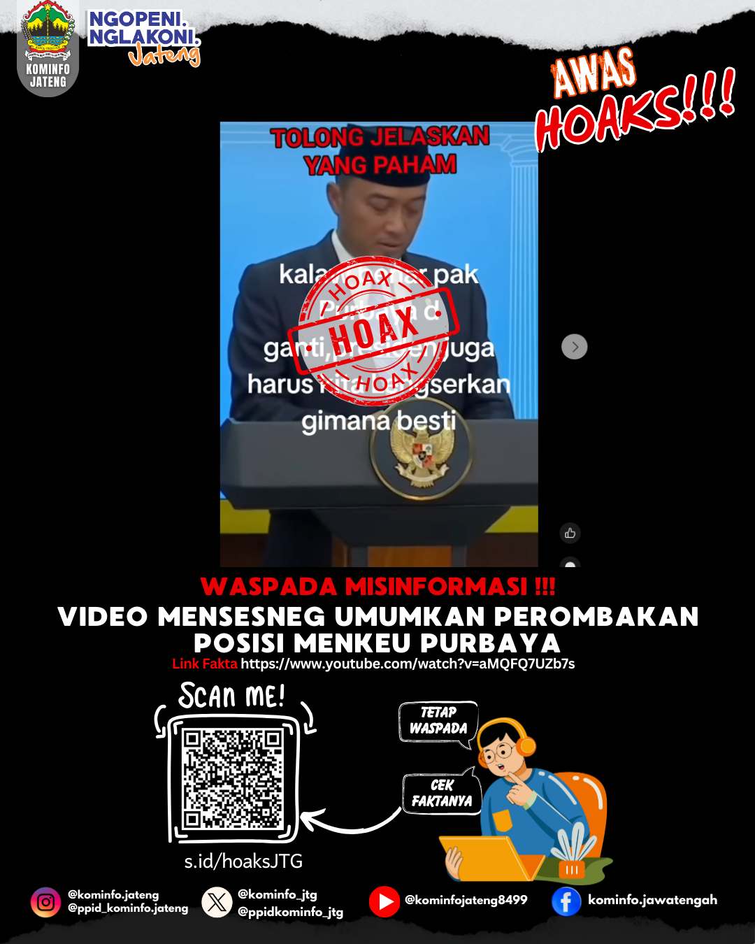 Isu Hoaks & Disinformasi 20 November 2025 Grafis