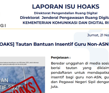 Isu Hoaks & Disinformasi 21 November 2025