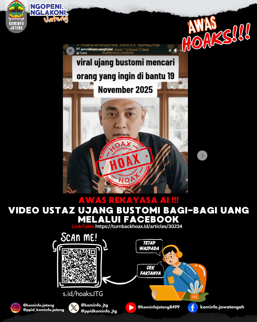 Isu Hoaks & Disinformasi 23 November 2025 Grafis