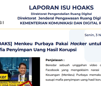 Isu Hoaks & Disinformasi 3 November 2025