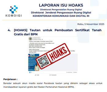Isu Hoaks & Disinformasi 5 November 2025