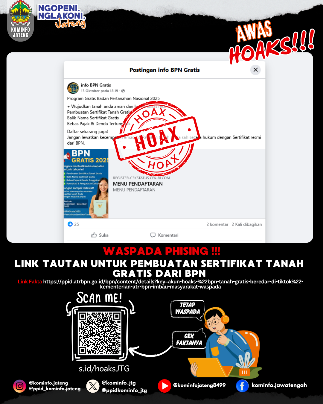 Isu Hoaks & Disinformasi 5 November 2025 Grafis