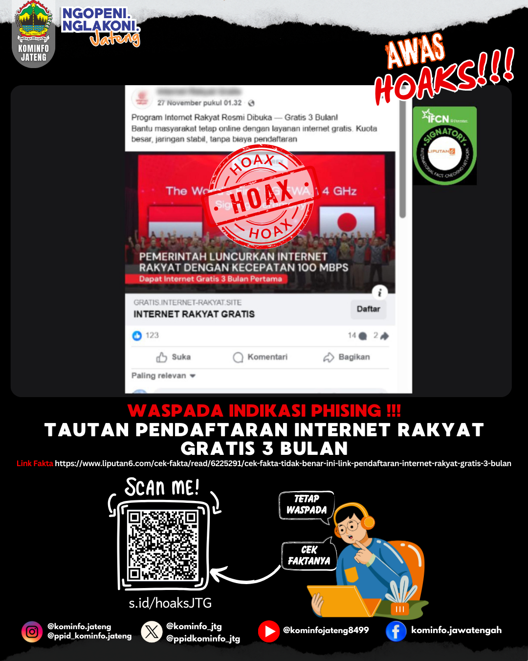 Isu Hoaks & Disinformasi 1 Desember 2025 Grafis