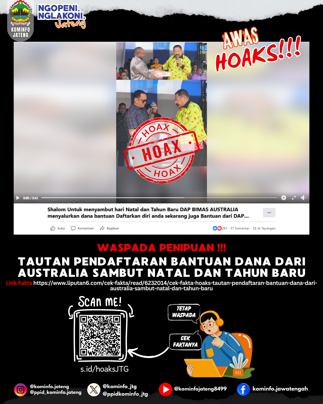 Isu Hoaks & Disinformasi 10 Desember 2025 Grafis