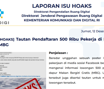 Isu Hoaks & Disinformasi 12 Desember 2025