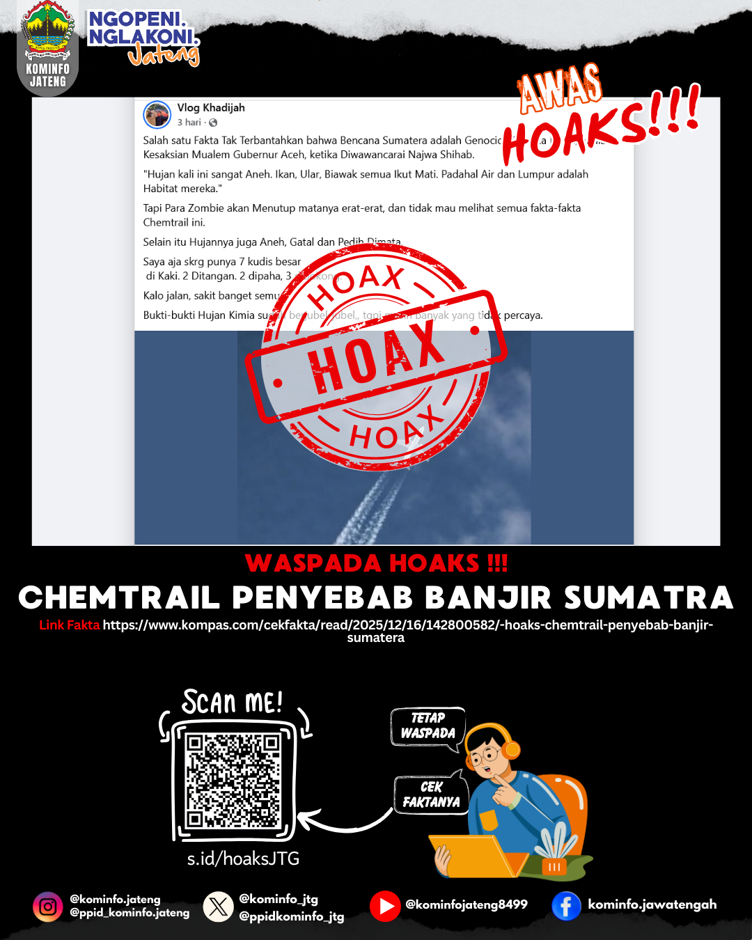 Isu Hoaks & Disinformasi 16 Desember 2025 Grafis