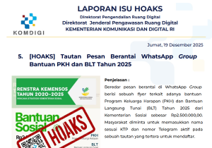 Isu Hoaks & Disinformasi 19 Desember 2025