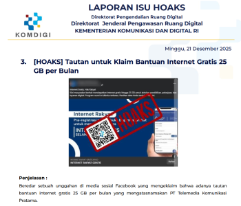 Isu Hoaks & Disinformasi 21 Desember 2025