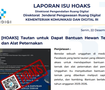 Isu Hoaks & Disinformasi 22 Desember 2025