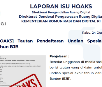 Isu Hoaks & Disinformasi 24 Desember 2025
