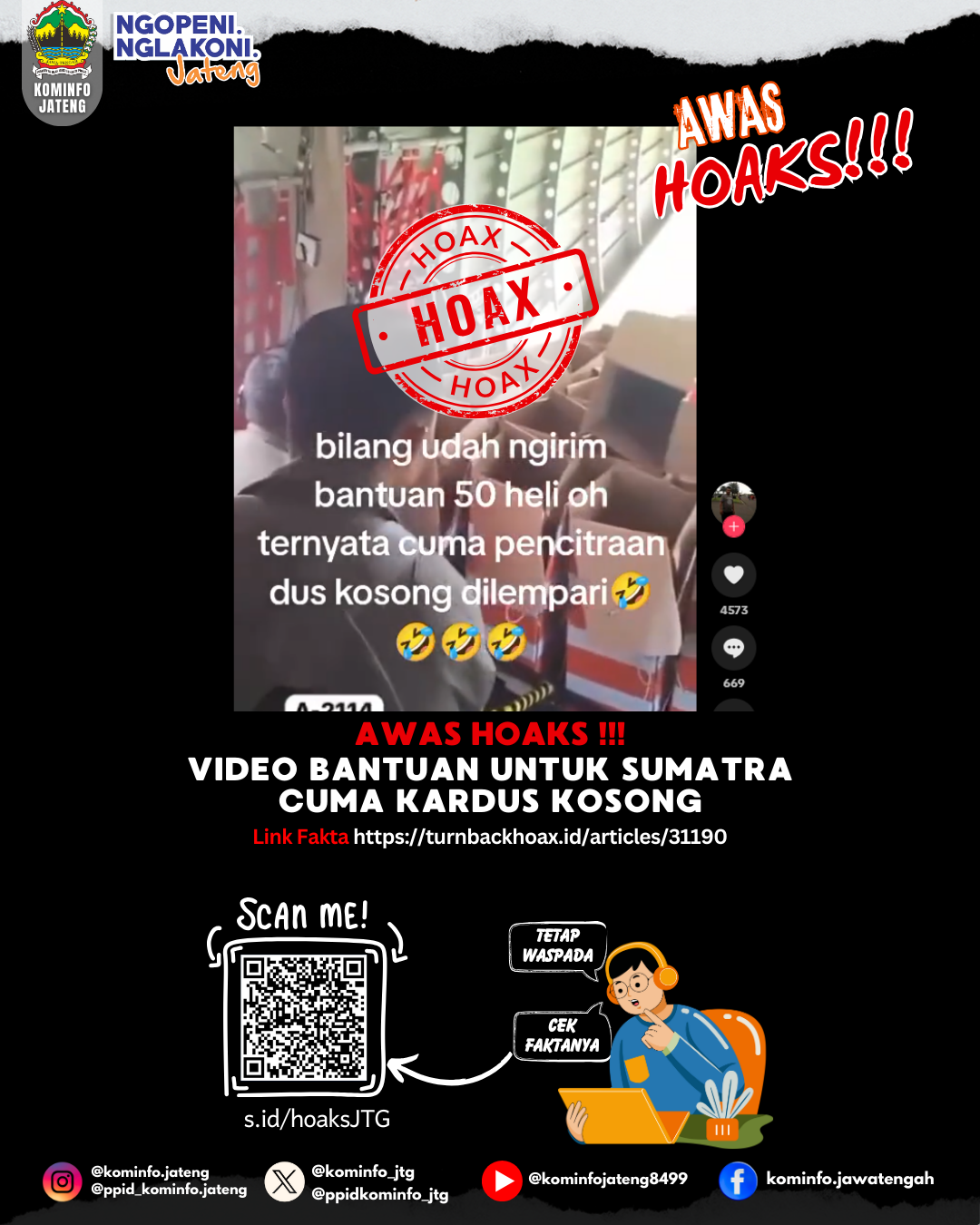 Isu Hoaks & Disinformasi 29 Desember 2025 Grafis