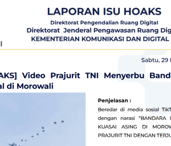 Isu Hoaks & Disinformasi 29 November 2025