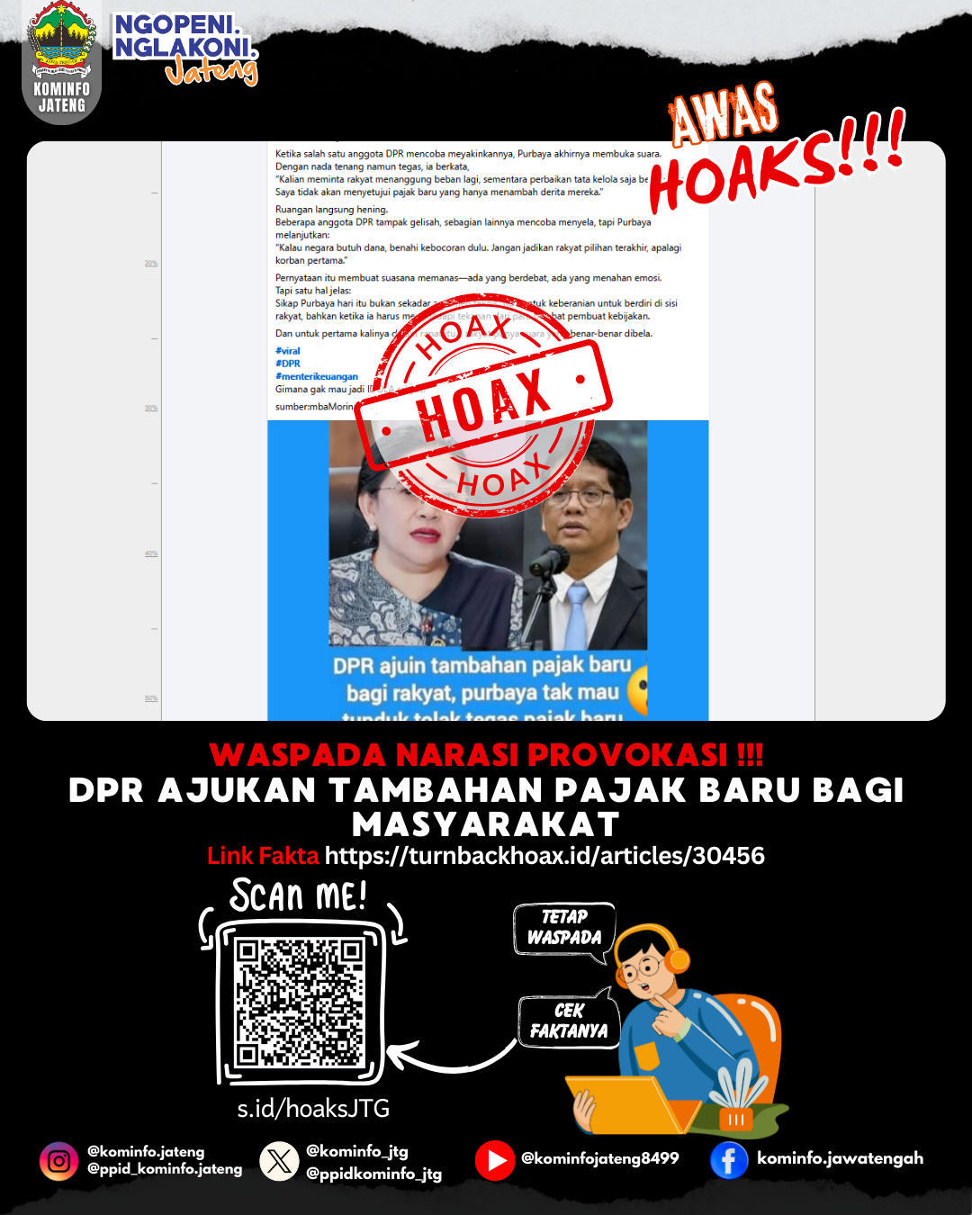 Isu Hoaks & Disinformasi 3 Desember 2025 Grafis