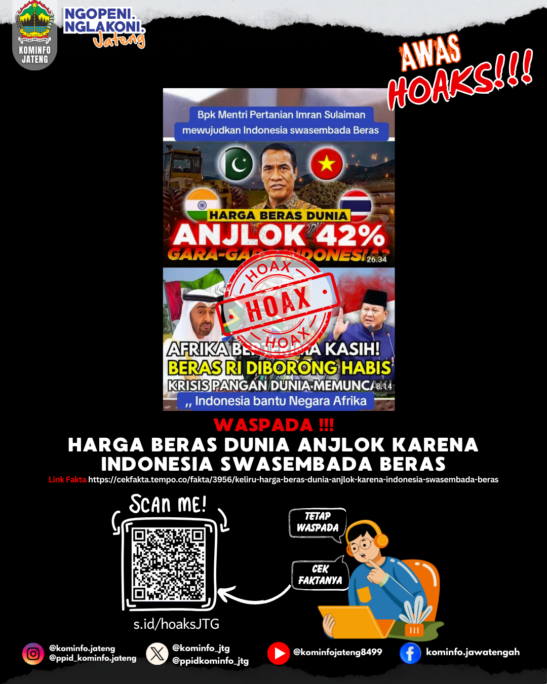 Isu Hoaks & Disinformasi 30 November 2025 Grafis