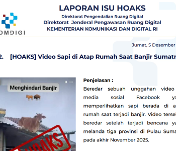Isu Hoaks & Disinformasi 5 Desember 2025