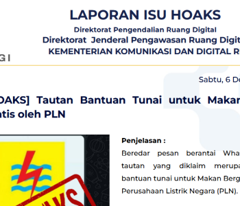 Isu Hoaks & Disinformasi 6 Desember 2025