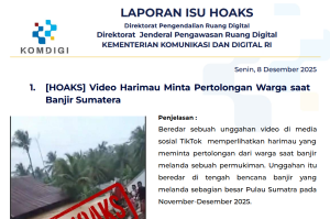 Isu Hoaks & Disinformasi 8 Desember 2025