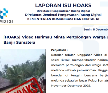 Isu Hoaks & Disinformasi 8 Desember 2025
