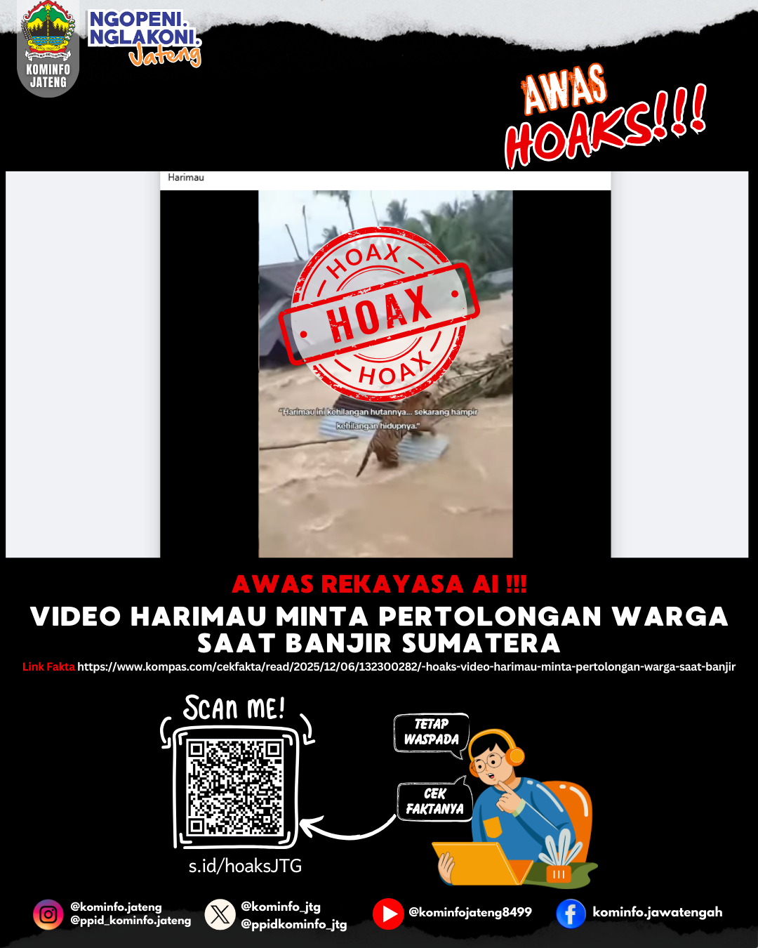 Isu Hoaks & Disinformasi 8 Desember 2025 Grafis
