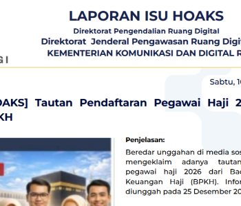 Isu Hoaks & Disinformasi 10 Januari 2026