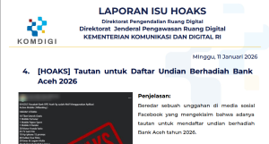 Isu Hoaks & Disinformasi 11 Januari 2026