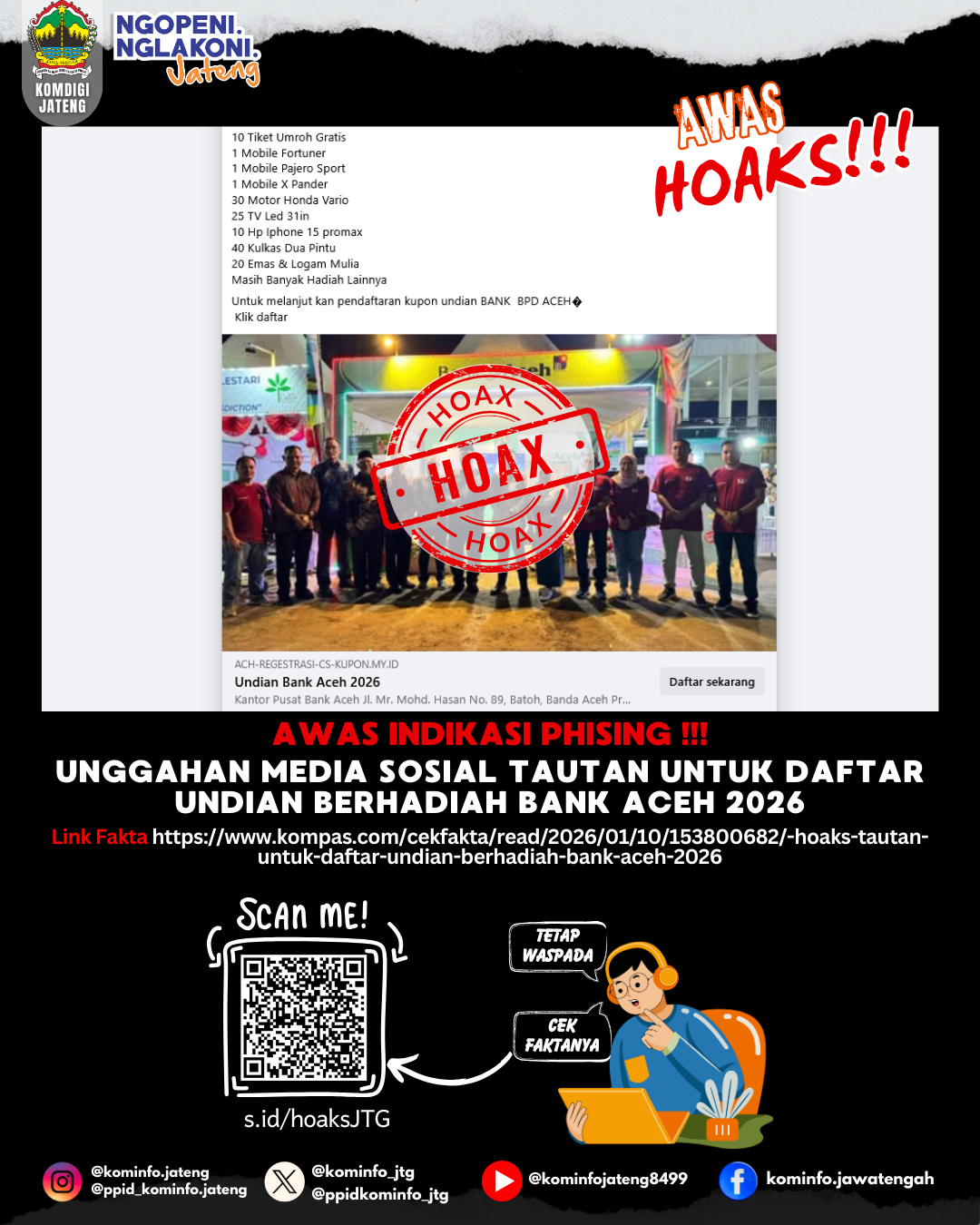 Isu Hoaks & Disinformasi 11 Januari 2026 Grafis