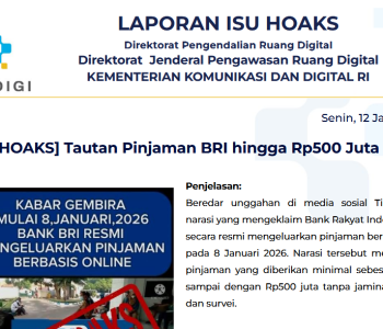 Isu Hoaks & Disinformasi 12 Januari 2026