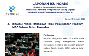 Isu Hoaks & Disinformasi 13 Januari 2026