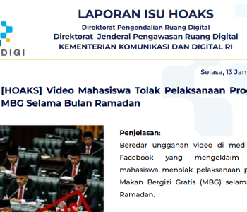 Isu Hoaks & Disinformasi 13 Januari 2026