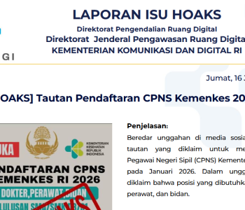 Isu Hoaks & Disinformasi 16 Januari 2026