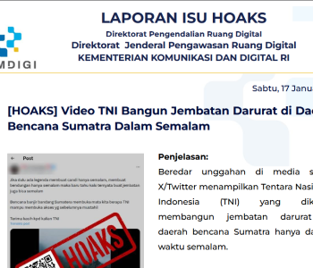 Isu Hoaks & Disinformasi 17 Januari 2026