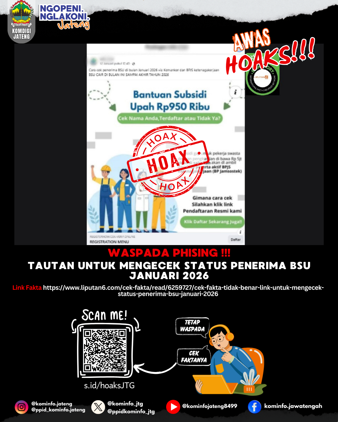 Isu Hoaks & Disinformasi 18 Januari 2026 Grafis