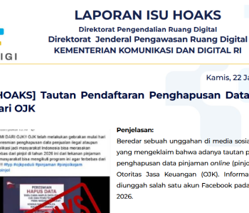 Isu Hoaks & Disinformasi 22 Januari 2026