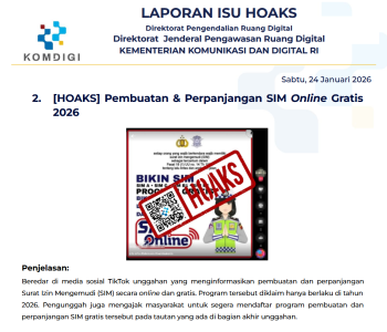 Isu Hoaks & Disinformasi 24 Januari 2026