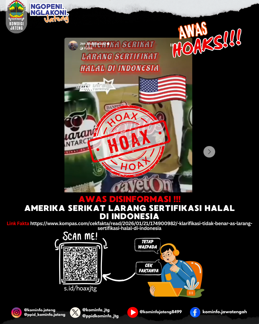 Isu Hoaks & Disinformasi 26 Januari 2026 Grafis